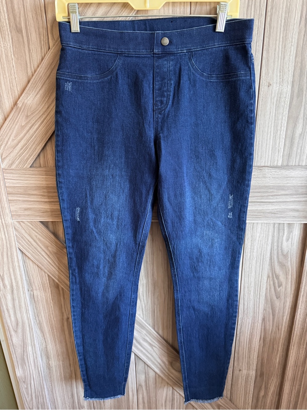 HUE Deep Blue High-Rise Skinny Jeggings
